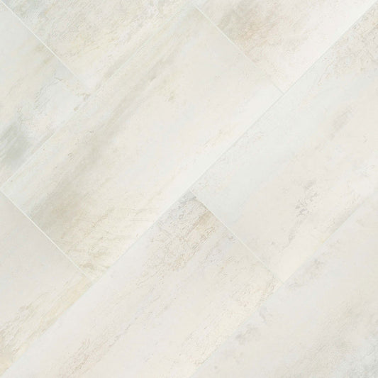 MSI Oxide Blanc 12" x 24" Matte Porcelain Floor and Wall Tile - Industrial Metallic Look