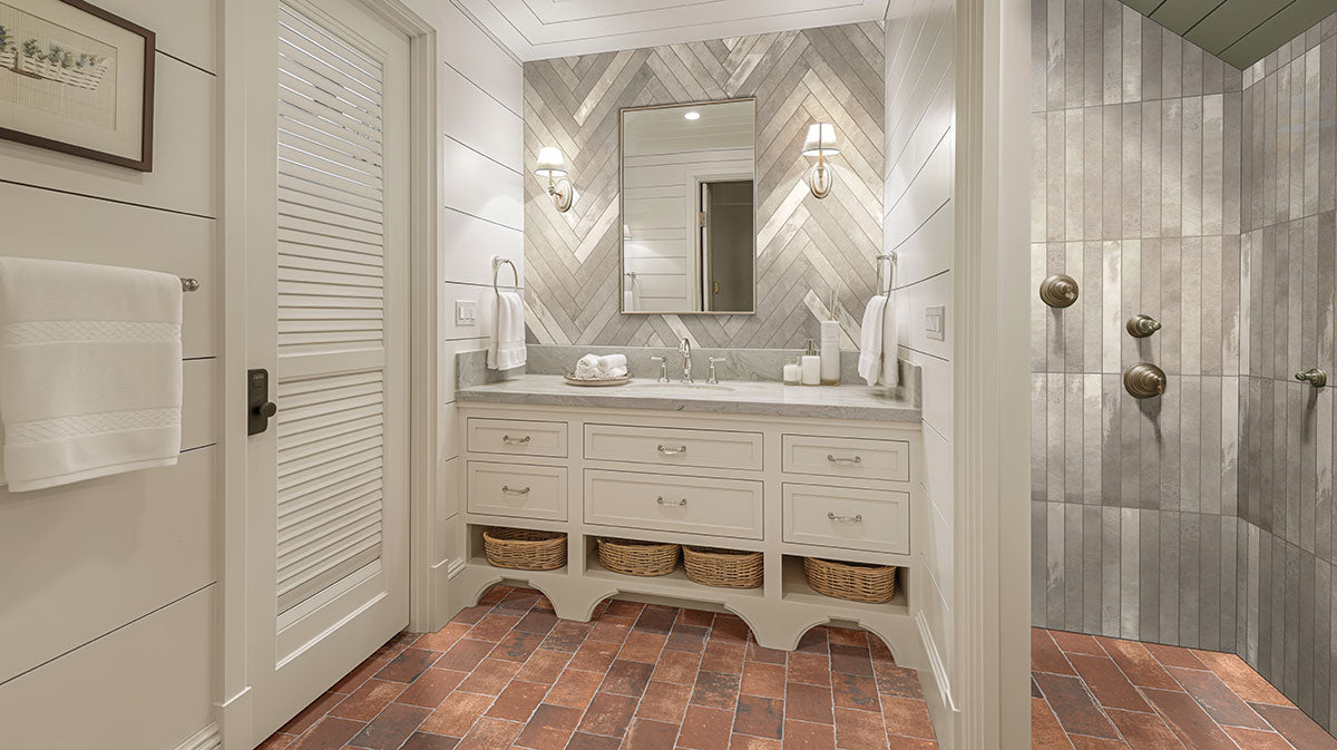 Capella Red Brick 5x10 Matte Porcelain Wall & Floor Tile