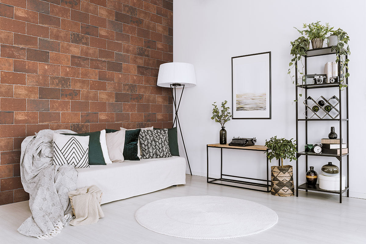 Capella Red Brick 5x10 Matte Porcelain Wall & Floor Tile