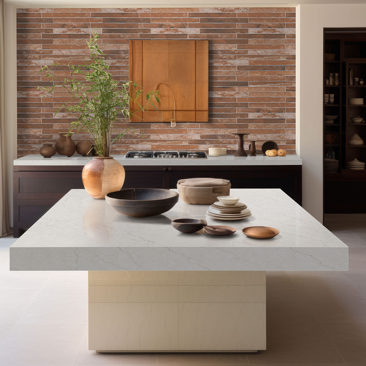 Capella Red Brick 2x18 Matte Porcelain Wall & Floor Tile