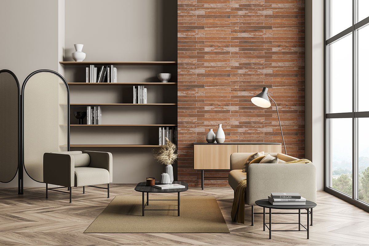 Capella Red Brick 2x18 Matte Porcelain Wall & Floor Tile