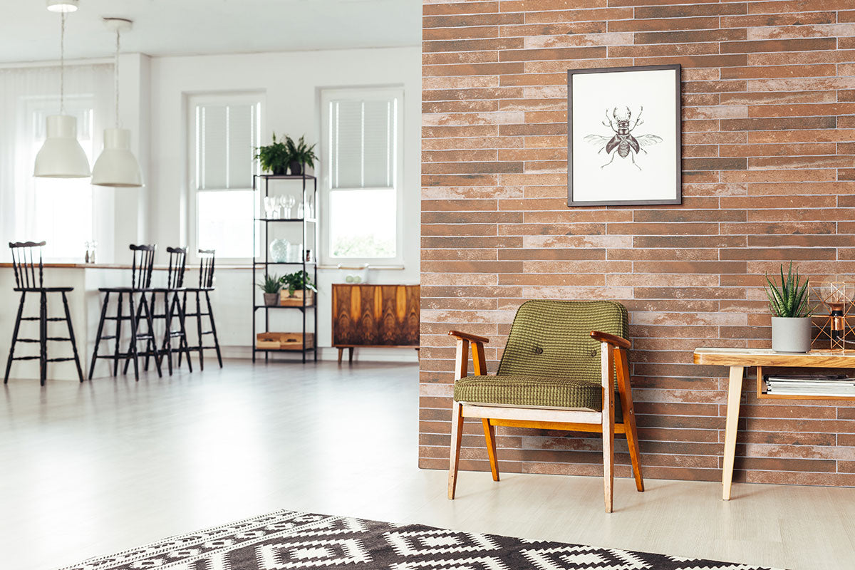 Capella Red Brick 2x18 Matte Porcelain Wall & Floor Tile