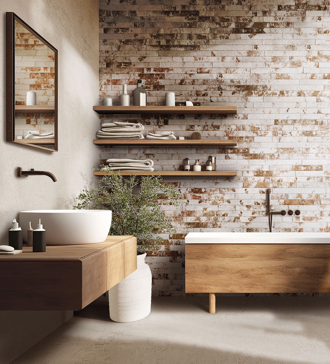 Capella Taupe Rustique 2x18 Matte Porcelain Wall & Floor Tile