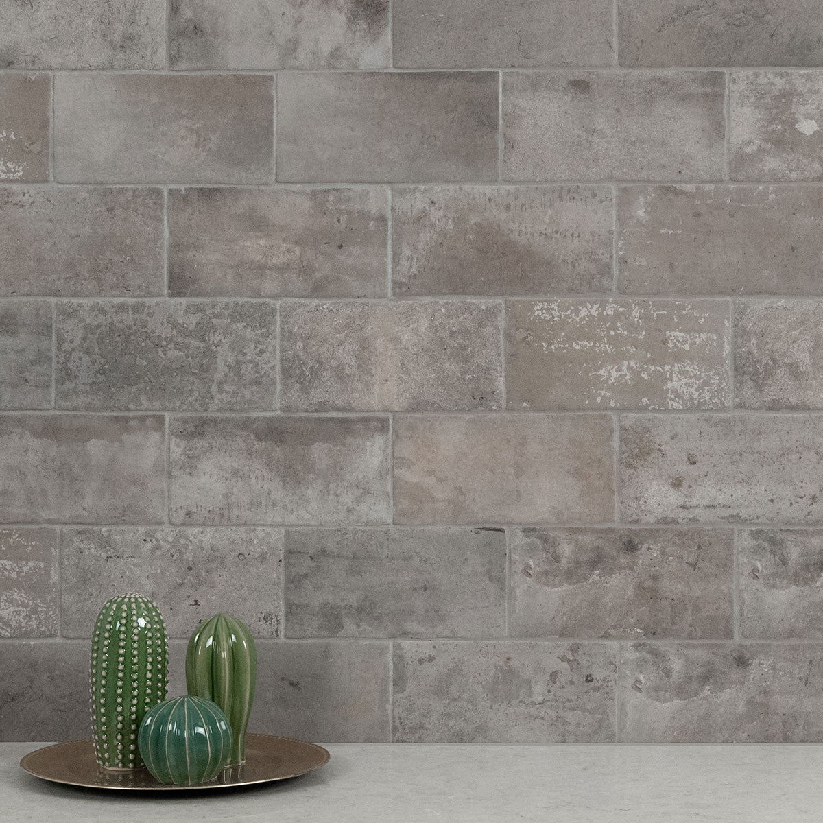 Capella Taupe Brick 2x10 Matte Porcelain Wall & Floor Tile