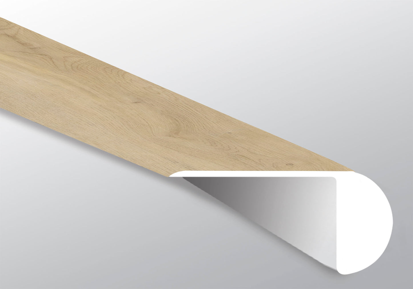 Laurel 2.23"x1.03"x94" Vinyl Overlapping Stair Nose