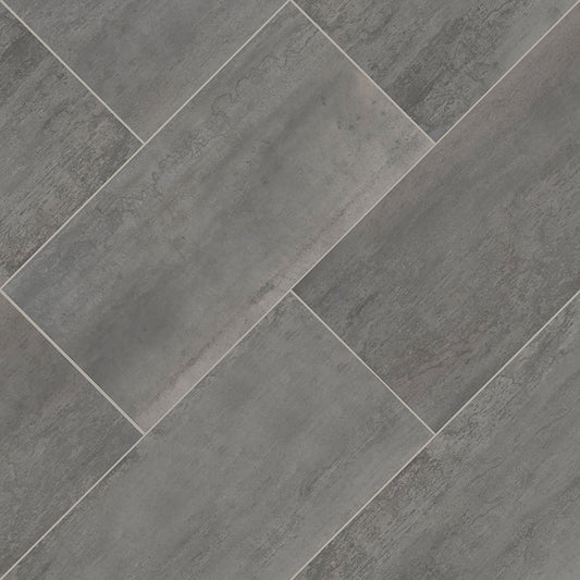 MSI Oxide Magnetite 24" x 48" Matte Porcelain Floor and Wall Tile - Metallic Look Large Format