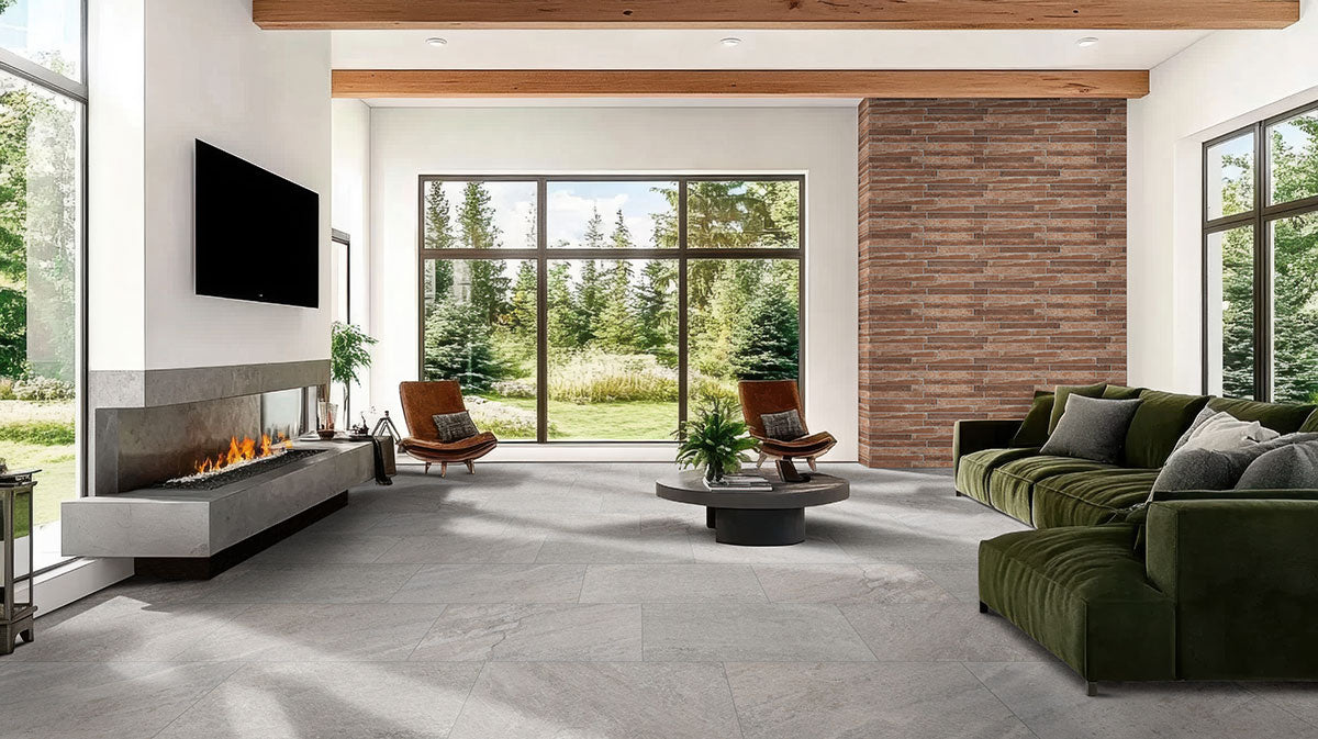 MSI Stowe Silver Dune 15" x 30" Matte Porcelain Tile | Traktion Collection