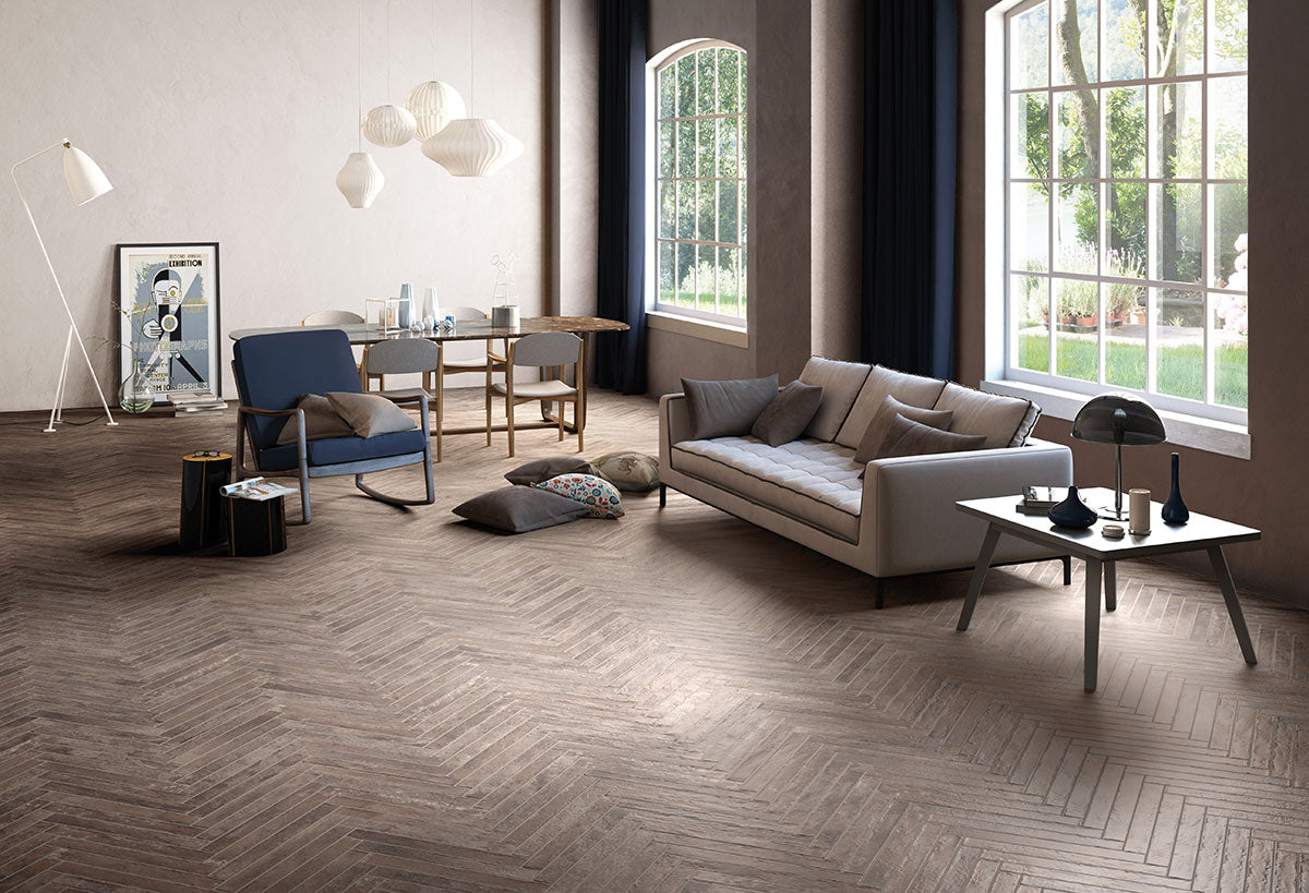 Capella Taupe Brick 2x18 Matte Porcelain Wall & Floor Tile