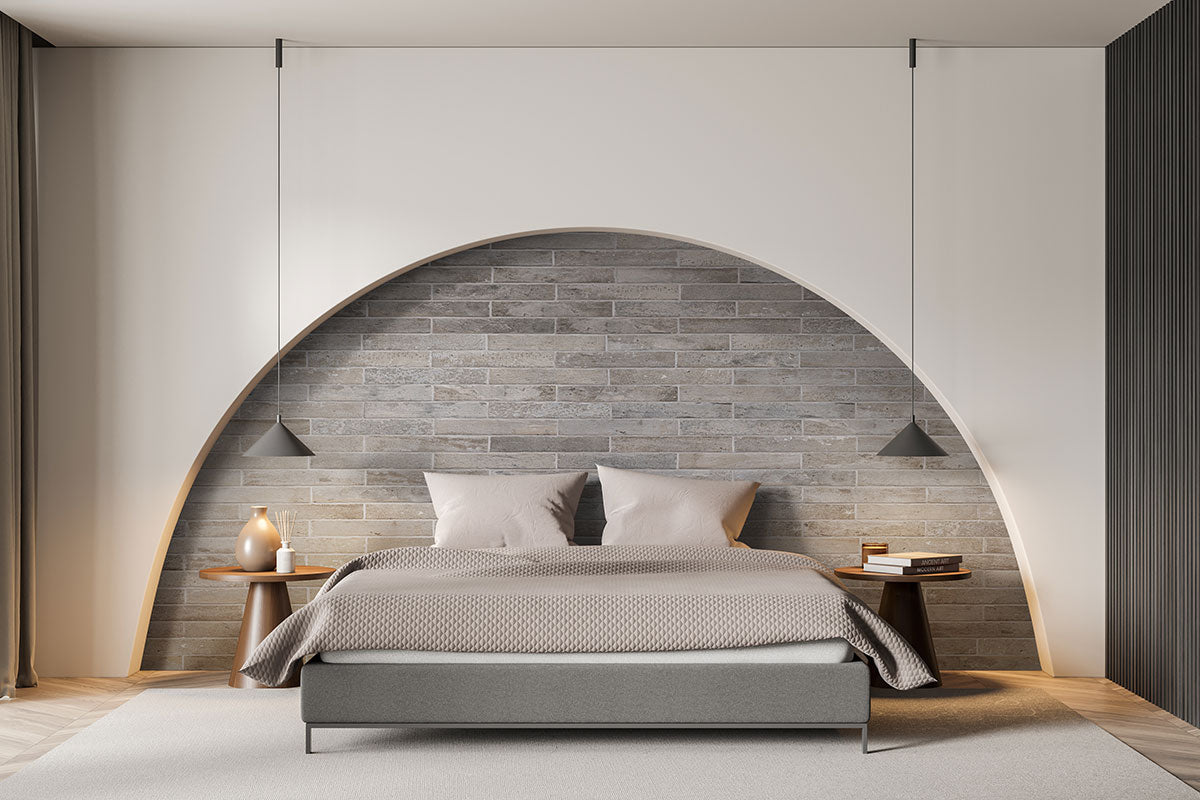 Capella Taupe Brick 2x18 Matte Porcelain Wall & Floor Tile