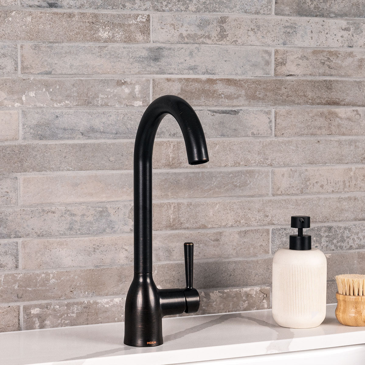 Capella Taupe Brick 2x18 Matte Porcelain Wall & Floor Tile