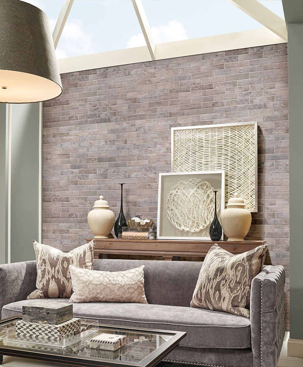 Capella Taupe Brick 2x10 Matte Porcelain Wall & Floor Tile