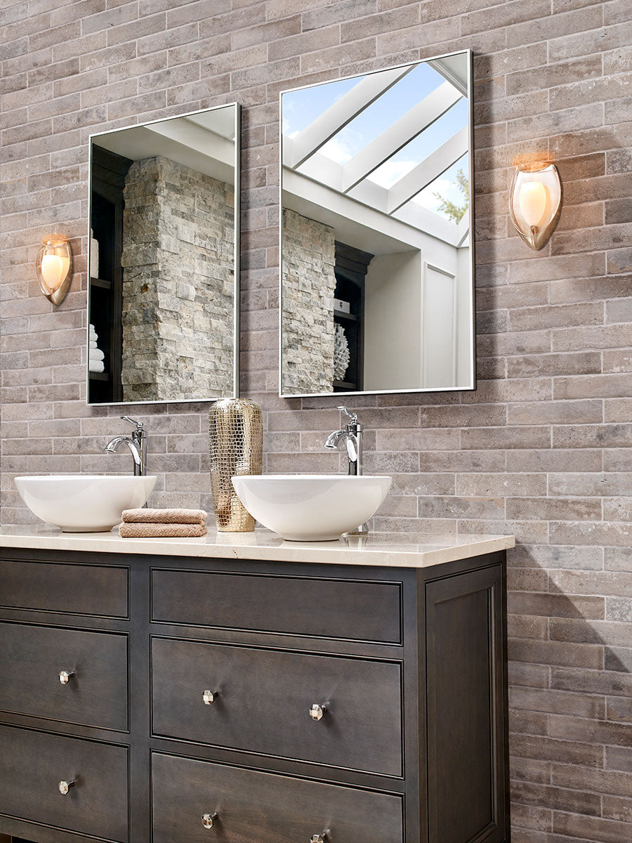 Capella Taupe Brick 2x10 Matte Porcelain Wall & Floor Tile