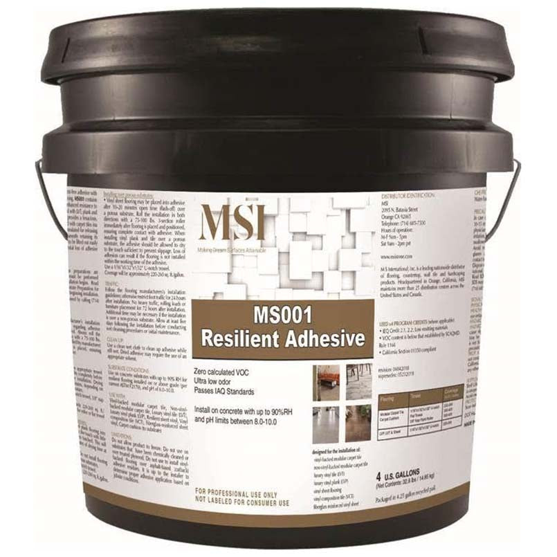 MSI LVT Universal Pressure Adhesive 4 Gallon Pail
