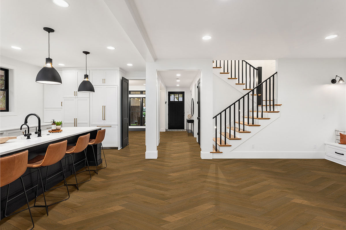 Mccarran Wayland 5 X 24 Herringbone Engineered Hardwood Flooring