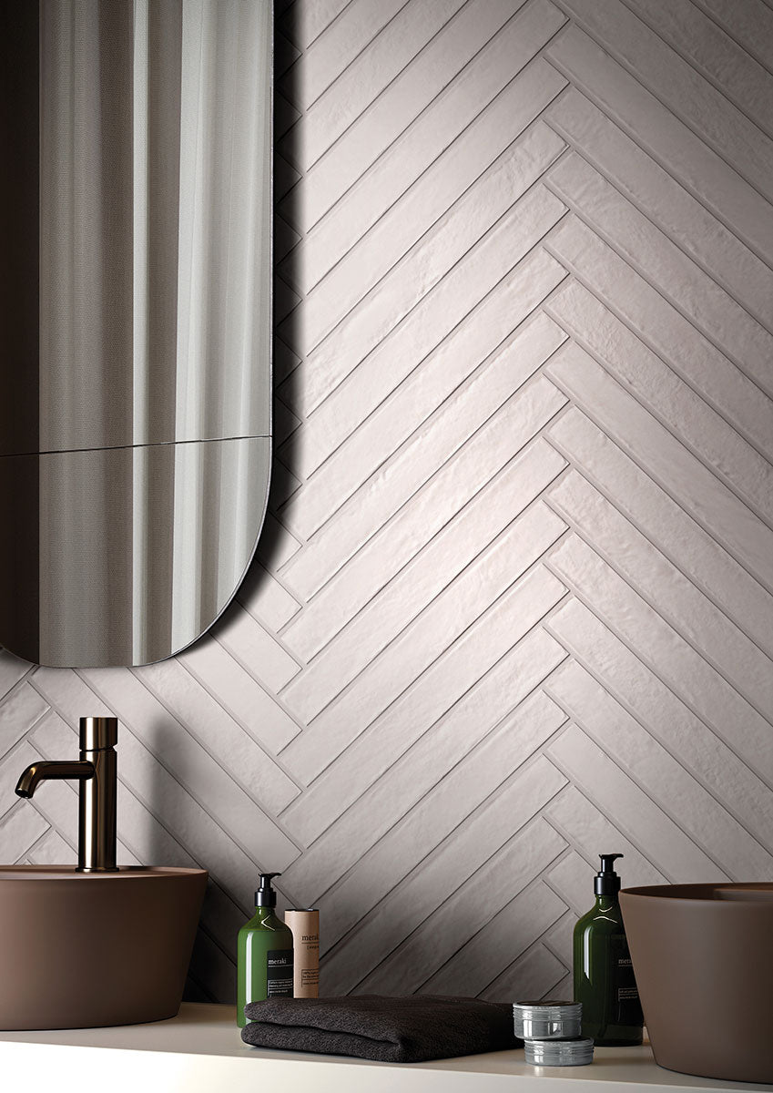 Capella White Brick 2x18 Matte Porcelain Wall & Floor Tile