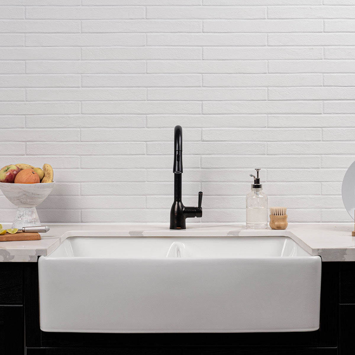 Capella White Brick 2x18 Matte Porcelain Wall & Floor Tile
