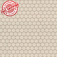 Domino Almond Penny Round Mosaic Tile