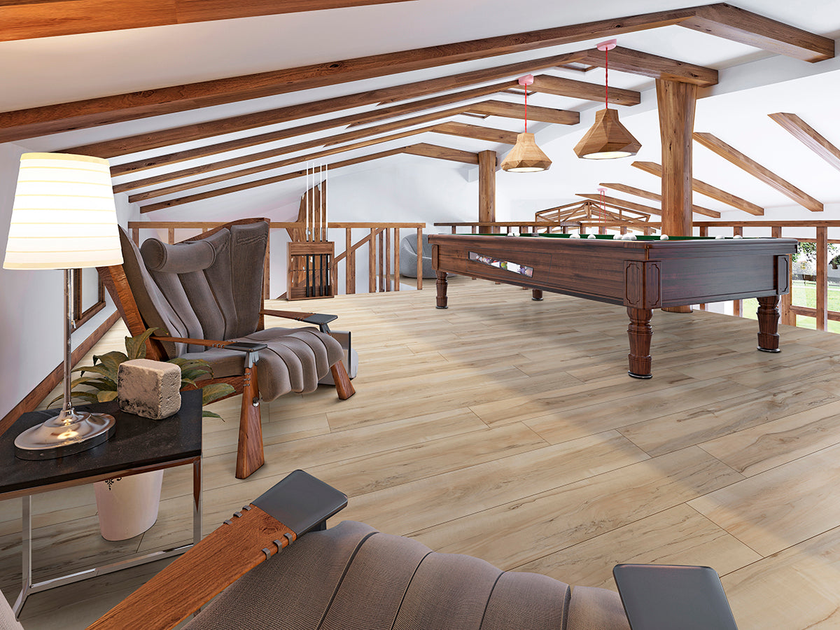 Cyrus akadia luxury vinyl tile installed flooring in a home