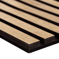 Natural 9.5 in. x 94.5 in. Acoustic Wood Slat Panels