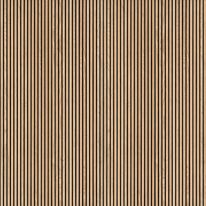 Natural 9.5 in. x 94.5 in. Acoustic Wood Slat Panels