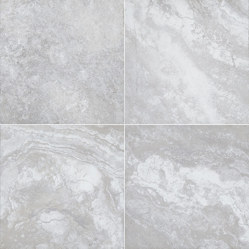 Arterra Argento Travertino 24x24 Matte Porcelain Paver