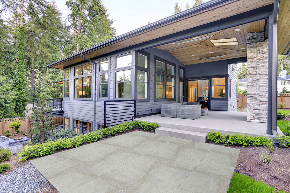 Arterra Argento Travertino 24x24 Matte Porcelain Paver