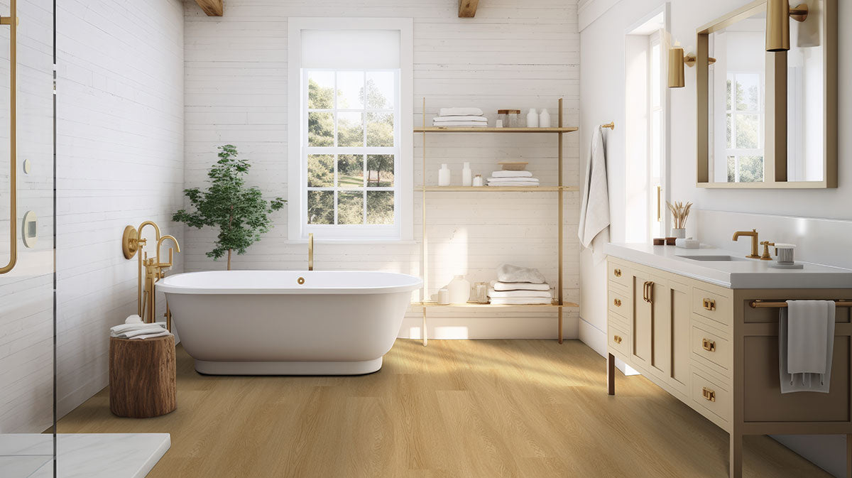 MSI Nove Bayside Bluff 9x48 Extra-Wide Waterproof Glue-Down Luxury Vinyl Plank (54.00 sq. ft./box)