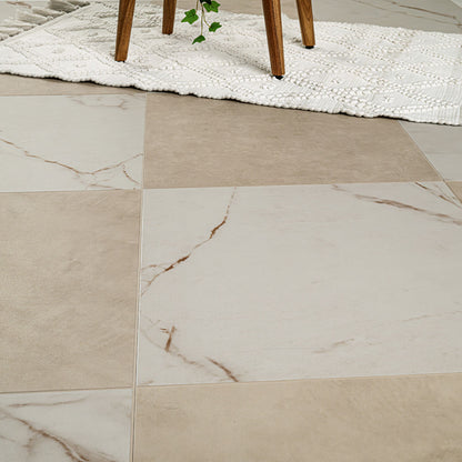 MSI Quadre Belvyn Dune 18" x 37" Stone-Look Luxury Vinyl Tile (LVT) - Checkerboard Pattern