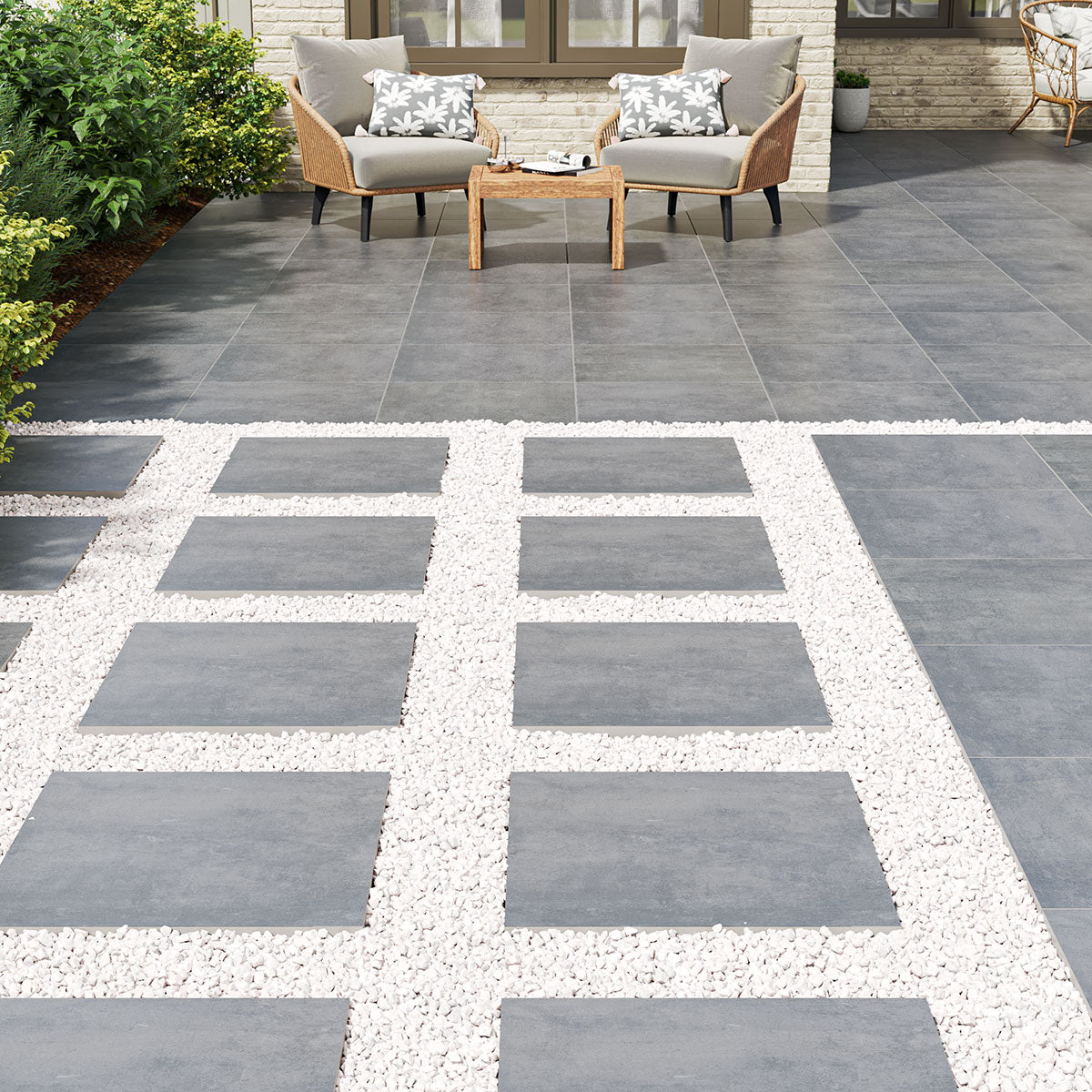 Arterra Beton Antracite 24x24 Matte Porcelain Paver
