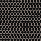 Domino Black Glossy Penny Round Mosaic Tile