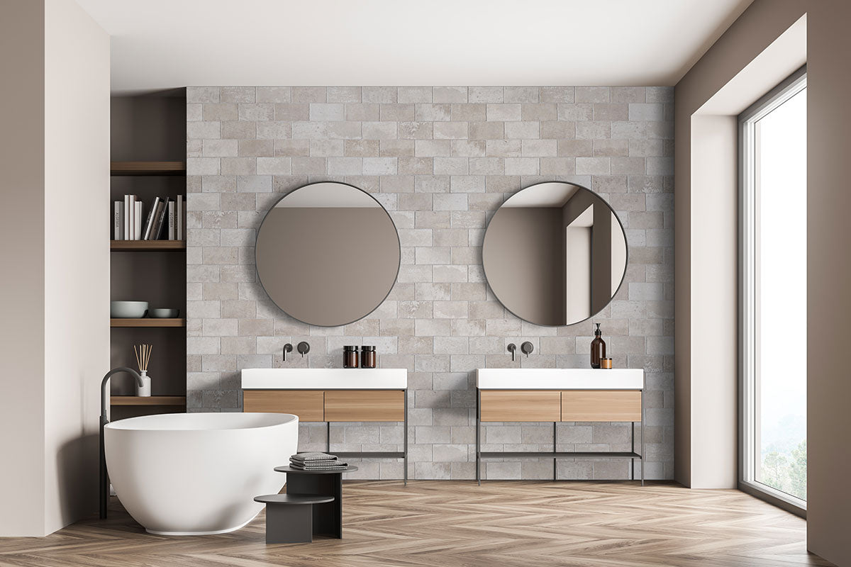 Capella Ivory Brick 5x10 Matte Porcelain Wall & Floor Tile