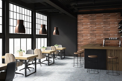 Capella Red Brick 2x18 Matte Porcelain Wall & Floor Tile