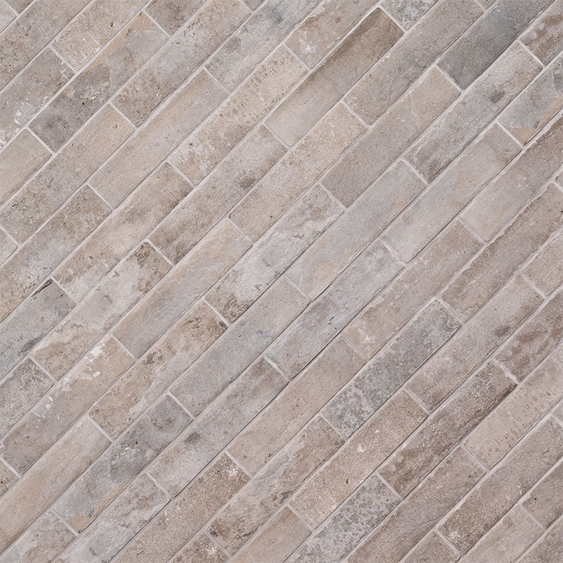 Capella Taupe Brick 2x10 Matte Porcelain Wall & Floor Tile