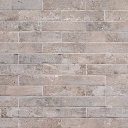 Capella Taupe Brick 2x10 Matte Porcelain Wall & Floor Tile