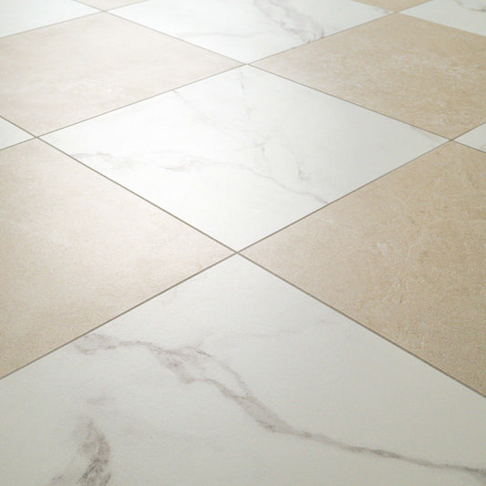 MSI Calacatta Crema Checkered 24x24 Matte Porcelain Floor & Wall Tile