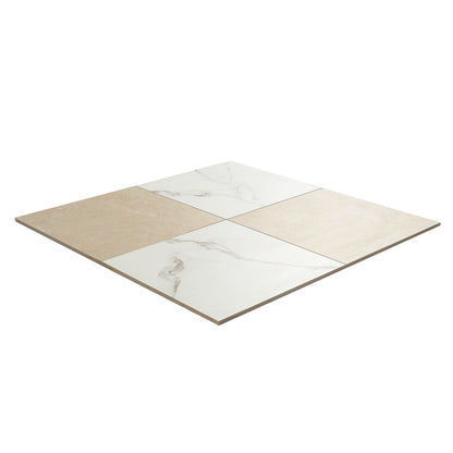 MSI Calacatta Crema Checkered 24x24 Matte Porcelain Floor & Wall Tile