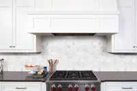 Calacatta Cressa 3X6 White Honed Subway Marble Tile