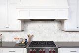 Calacatta Cressa 3X6 White Honed Subway Marble Tile