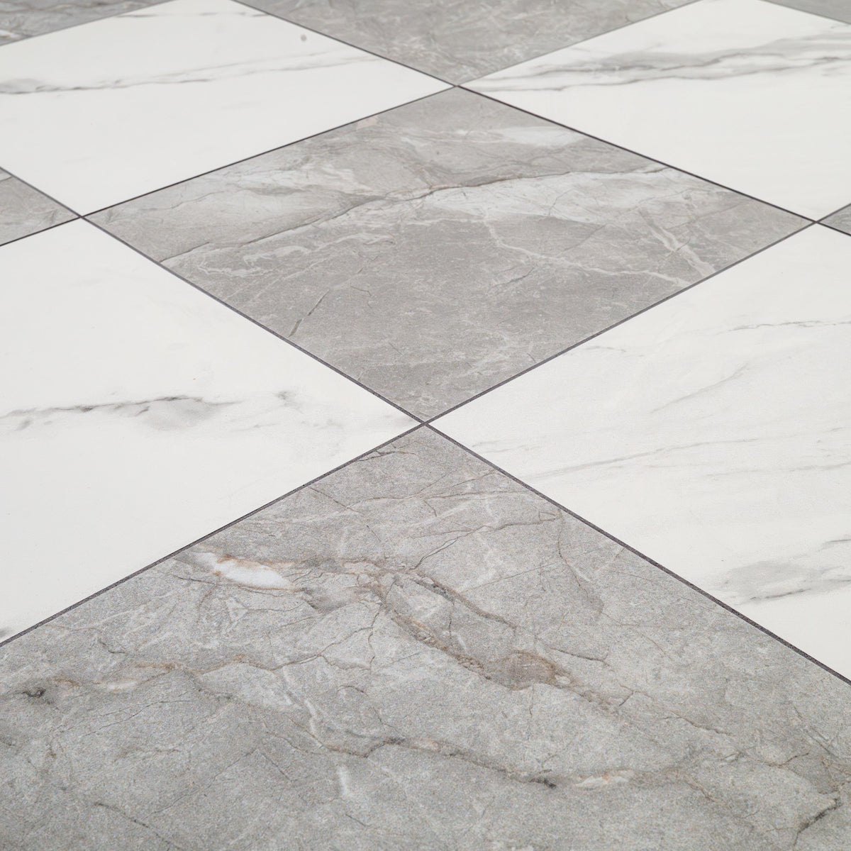 MSI Calacatta Grigio Checkered 24x24 Matte Porcelain Floor & Wall Tile