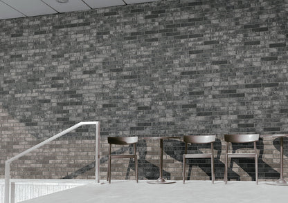 Capella Charcoal Brick 2x10 Matte Porcelain Wall & Floor Tile