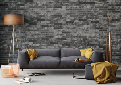 Capella Charcoal Brick 2x10 Matte Porcelain Wall & Floor Tile
