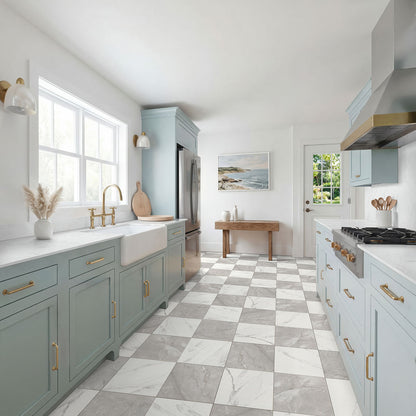 MSI Calacatta Grigio Checkered 24x24 Matte Porcelain Floor & Wall Tile