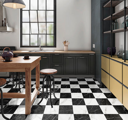 MSI Calacatta Marquina Checkered 24x24 Matte Porcelain Floor & Wall Tile