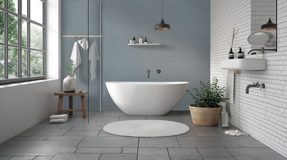 Cielo Azul Penny Round 11X12 Glossy Porcelain Mosaic Floor Wall Tile