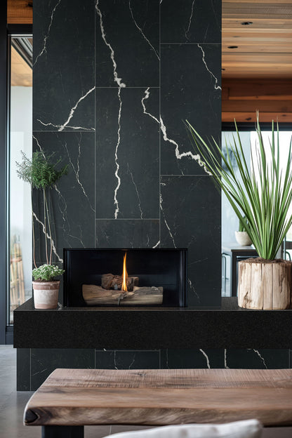 Exotika Soho Noir 24x48 Polished Porcelain Tile