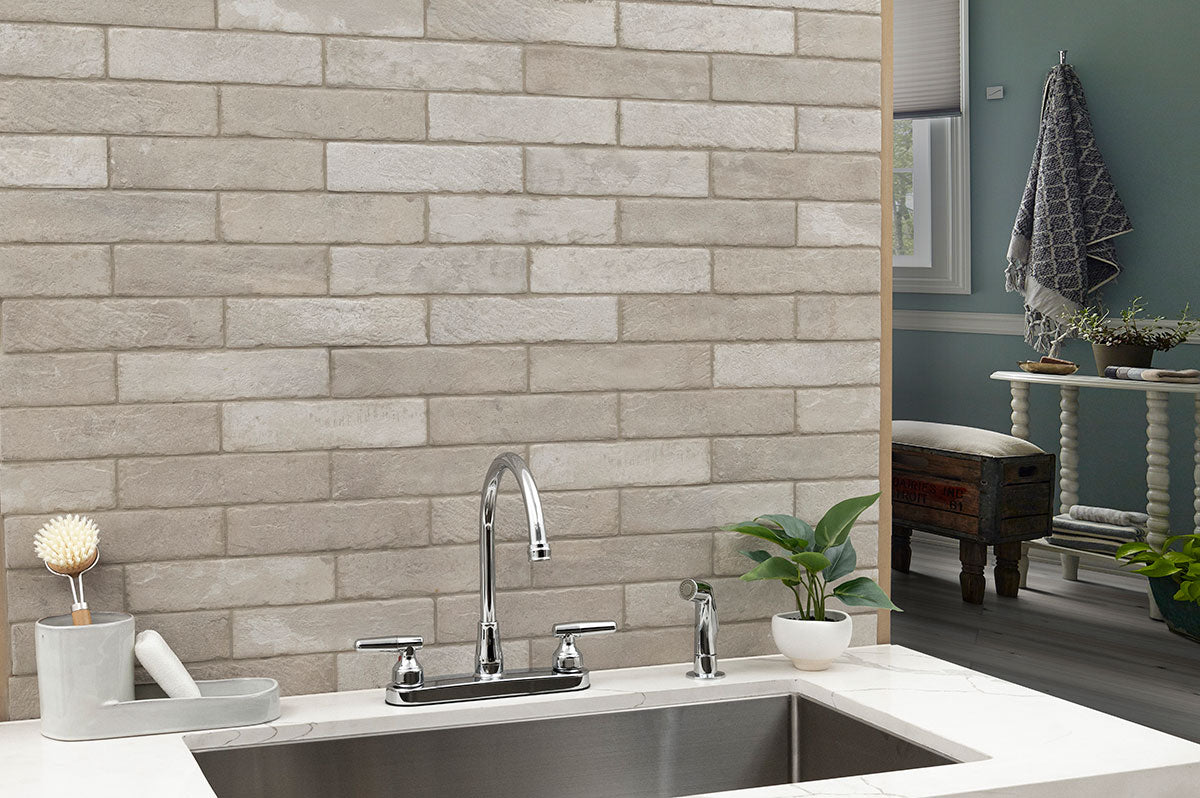 Capella Ivory Brick 2x10 Matte Porcelain Wall & Floor Tile