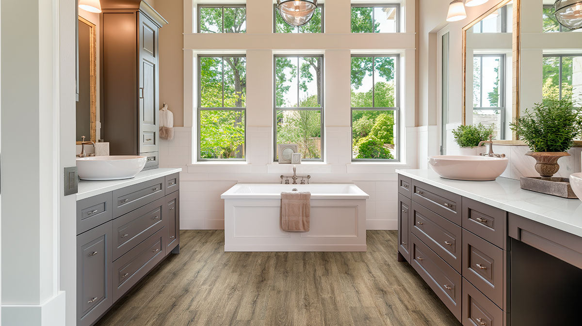 Kallum Walnut Waves 9"x48" Loose Lay Luxury Vinyl Plank Flooring