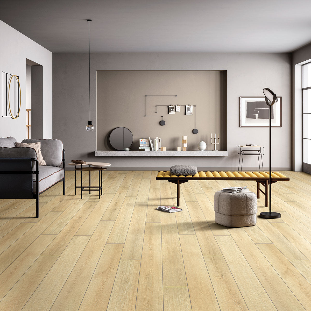 Smithcliffs Lanton Oak Hybrid Rigid Core 7x48 Hybrid Rigid Core Flooring