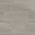 Malahari Greige 12x24 Lapato 3D Porcelain Floor And Wall Tile