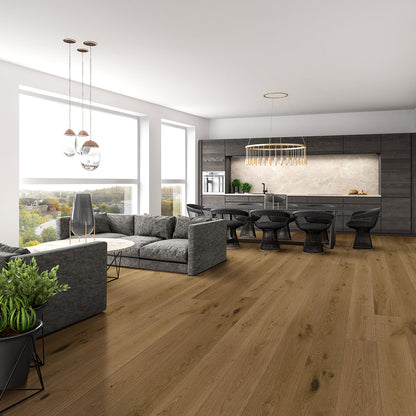 Mccarran Leander Oak 9.45 X 86.6 Engineered Hardwood Plank